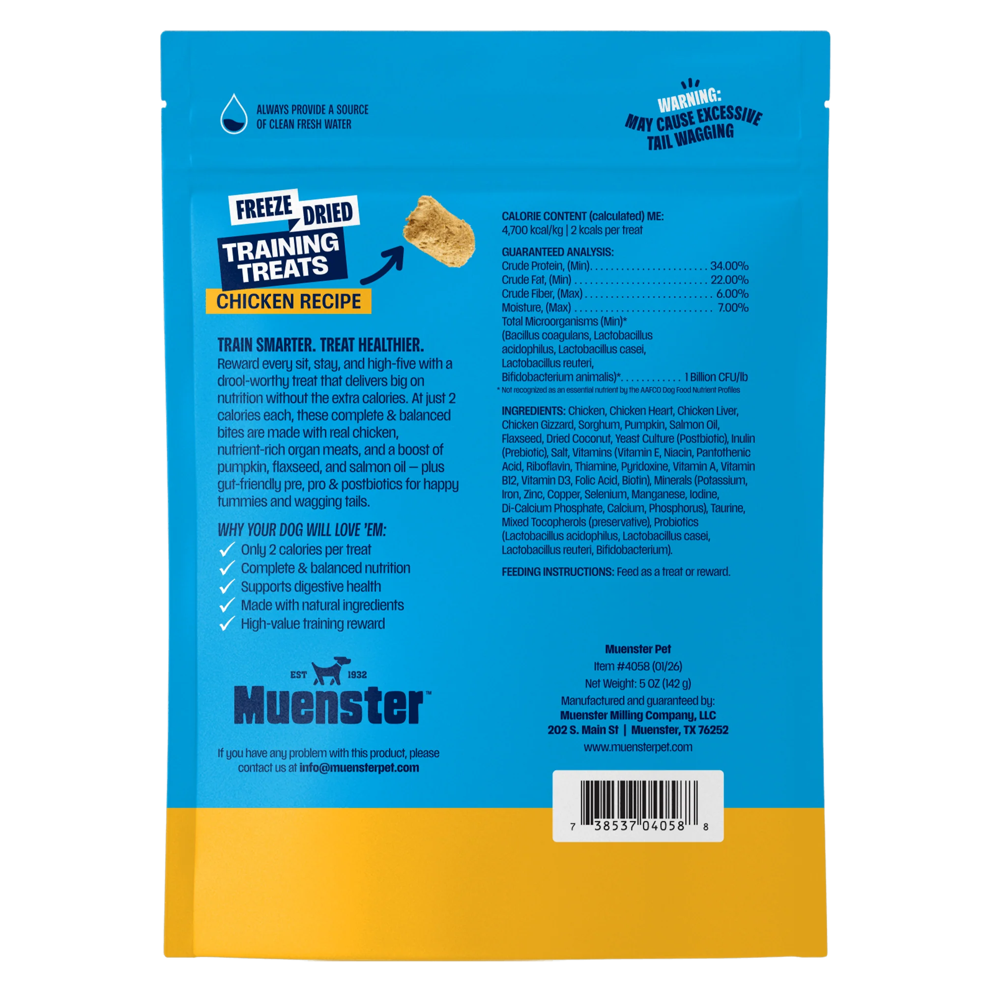 Chicken Bites Freeze-Dried Complete & Balanced Food and Treats for Dogs - Image 3