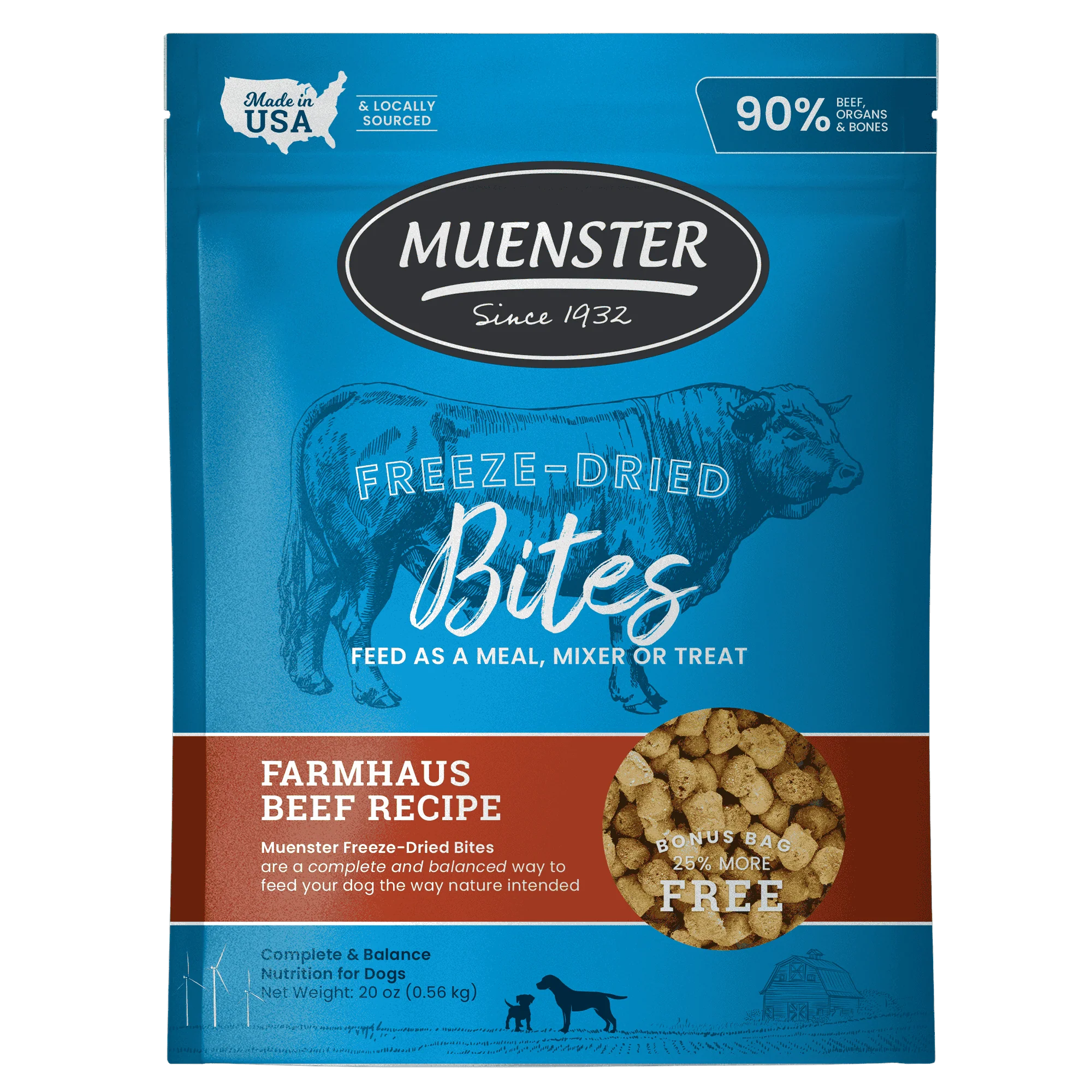 Beef Bites Freeze-Dried Complete & Balanced Food and Treats for Dogs - Image 4